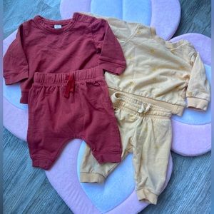Nordstrom Baby sweatsuit and H&M Baby sweatsuit 3 months